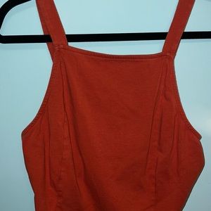 #urbanoutfitters Burnt Orange Backless Tie Back Top, size Large